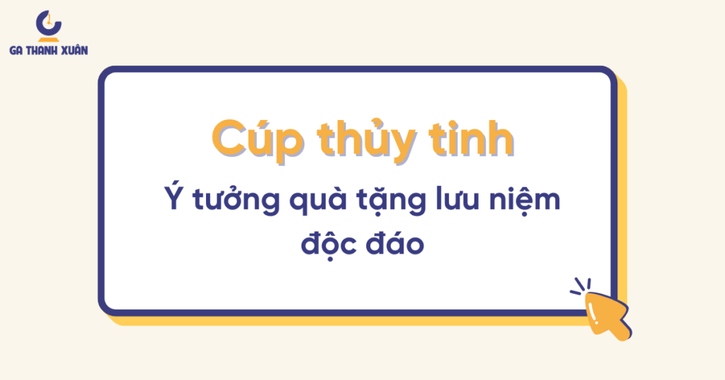 Cúp lưu niệm thủy tinh